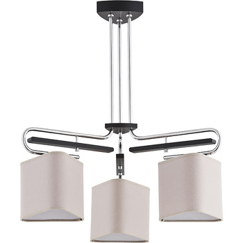 Drewniana lampa sufitowa z abażurami  Markiz 3xE14