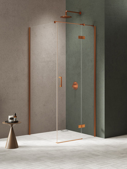 Kabina prysznicowa 110x90x200 – Miedziany, szkło 6 mm (K-4640) | New Trendy