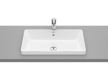 GAP Umywalka blatowa prostokątna 60x37 cm, z przelewem