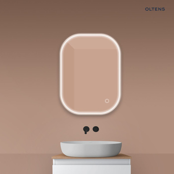 Oltens Nordlis lustro 60x80 cm prostokątne z oświetleniem z przodu z matą grzewczą 64123000