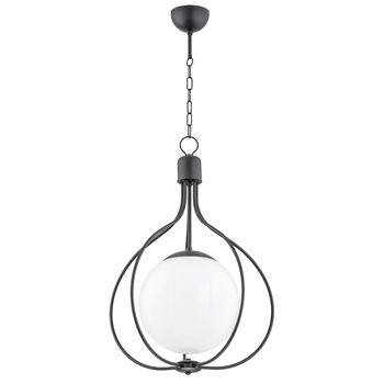 Finezyjna żyrandol z kloszem REMI 60668 CZARNY
