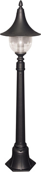 Niska zewnętrzna lampa stojąca K-8134 czarna z serii BOSTON