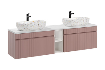 Zestaw meblowy 180cm z umywalkami nablatowymi Iconic Rose – SET -ICR B 180 CM LILI-MW21 81-01 WHITE