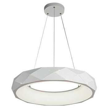 Lampa wisząca Reus biała LED 4000K