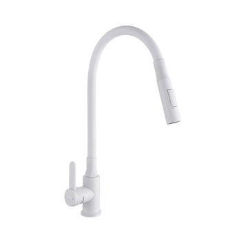 BATERIA ZLEWOZMYWAKOWA DALIS Z RUCHOMĄ 2F WYLEWKĄ, BIAŁA