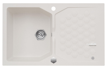ALVEUS SENSUAL 30 zlewozmywak granitowy biały  4303011