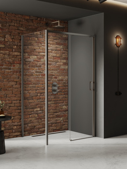 Kabina prysznicowa 150x100x200 – Gunmetal, szkło 6 mm (K-4847) | New Trendy