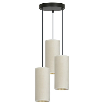 Industrialna lampa potrójna 25cm 3x60W biały/złoty 1059/3PREM 3 PREMIUM