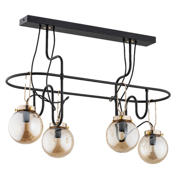 Wyrazista lampa 4-punktowa VENTIS 63012 z kloszami