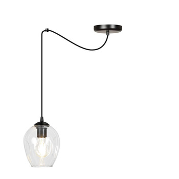 Transparentna lampa wisząca regulowana 60W 756/1 LEVEL 1