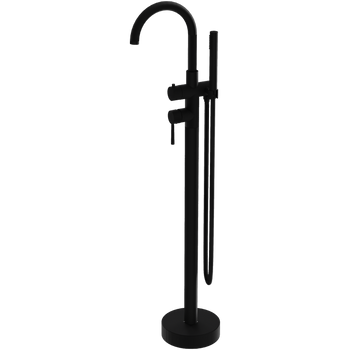 Bateria wannowa wolnostojąca okrągła Orion Matt Black