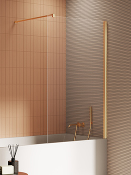 Parawan nawannowy 70x140 – Złoty, szkło 6 mm (P-0184-WP) | New Trendy