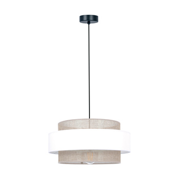 Dekoracyjna lampa wisząca, szeroki abażur K-5271 z serii CEZAR