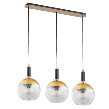 Listwa sufitowa ADRIA 62191 z dużymi kloszami ZŁOTA