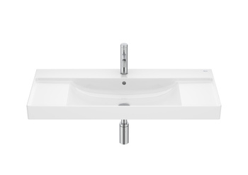 ONA Umywalka meblowa UNIK 100x46 cm Fineceramic® BIAŁY POŁYSK
