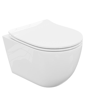 Cliper 2.0 miska WC podwieszana z systemem Tornado 48x36 cm biały połysk