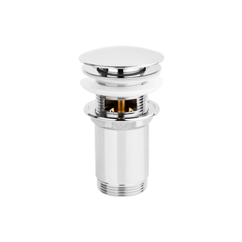 KOREK CLICK-CLACK, MOSIĘŻNY, UNIWERSALNY, DUŻY GRZYBEK CHROM