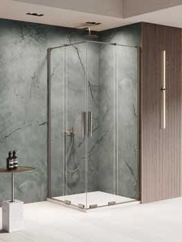 Kabina prysznicowa 90x100x200 – Gunmetal, szkło 8 mm (EXK-7915) | New Trendy