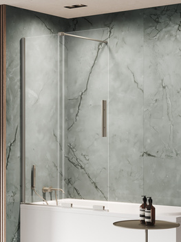 Parawan nawannowy 130x150 – Gunmetal, szkło 8 mm (EXK-7962) | New Trendy