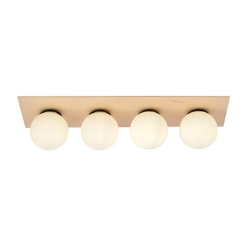 Lampa sufitowa, białe klosze 4-punktowa jasna KENZO 1142/4