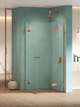 Kabina prysznicowa 110x90x200 – Miedziany, szkło 8 mm (EXK-6446) | New Trendy