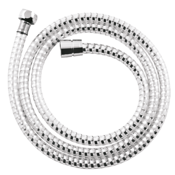 WĄŻ NATRYSK. 150 CM, BIFLEX, TRANSPARENTNY-CHROM