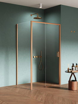 Kabina prysznicowa 110x70x200 – Miedziany, szkło 6 mm (K-3991) | New Trendy