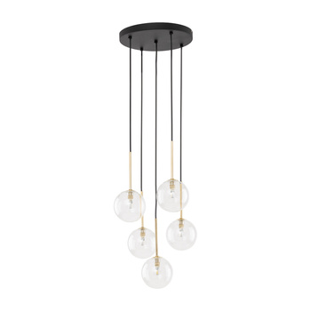 Lampa wisząca kula Nilos Black / Gold 5943 TK Lighting