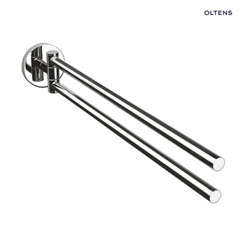 Oltens Gulfoss wieszak na ręcznik 38 cm dwuramienny ruchomy chrom 80104100