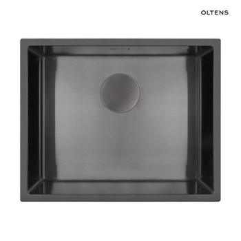 Oltens Hydda zlewozmywak stalowy 54x44 cm 1 komorowy czarny 71104300