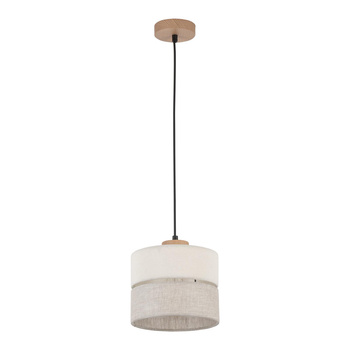 Lampa wisząca. abażur-tkanina 20cm ECO 1xE27 5770