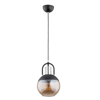 Lampa sufitowa wisząca z kloszem CELTA 60958 SREBRNA