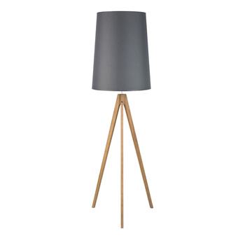 Lampa do salonu trójnóg abażur skandynawska E27 grafitowy WALZ 5046 TK Lighting