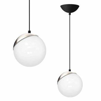 Lampa wisząca SFERA BLACK/CHROME 1xE14
