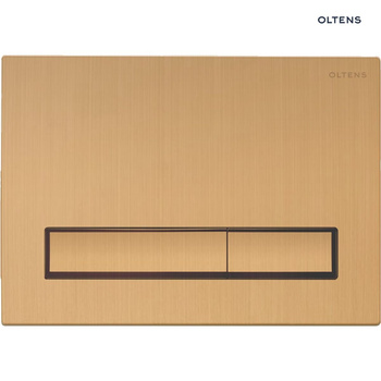 Oltens Torne przycisk spłukujący do WC złoto szczotkowane 57101810