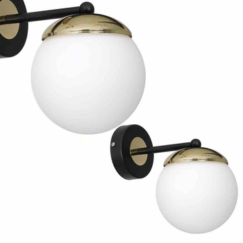 Kinkiet SPARTA BLACK / GOLD 1xE14