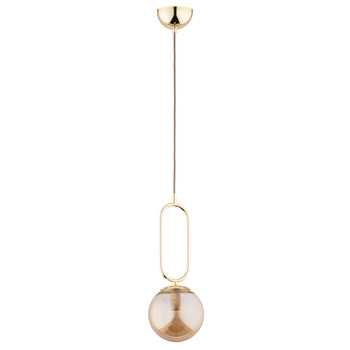 Lampa wisząca z kloszem VAVIL 61126 ZŁOTA