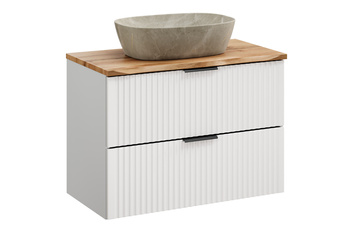 Zestaw meblowy 80cm z blatem i umywalką nablatową Anna SET-ADW B NAT WOTAN 80CM UN ANNA