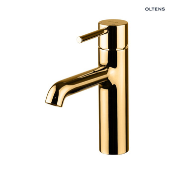 Oltens Molle Slim bateria umywalkowa stojąca złoty połysk 32203800