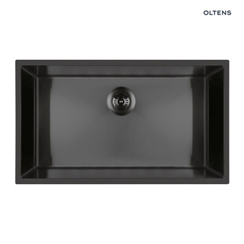 Oltens Stalvask zlewozmywak stalowy 1-komorowy 76x44 cm czarny 71102300