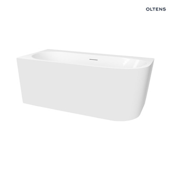 Oltens Hulda wanna wolnostojąca 160x75 cm narożna lewa biały połysk 11003000