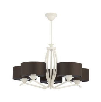 KASZMIR klasyczny żyrandol 5-ramienny biały 1192