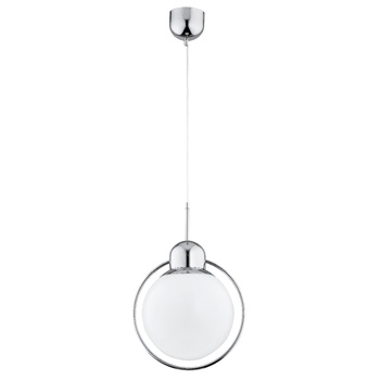 Wisząca lampa LUCERNA 60696 z kloszem CHROM