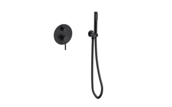 Bateria wannowo-prysznicowa podtynkowa Veo czarny mat