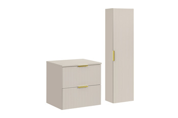 Zestaw meblowy 60cm z blatem i Szafką wysoką Adel Cashmere – set-adc b cashmere 60cm high cabinet