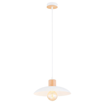 Lampa wisząca z ażurowym kloszem KOBE 1 WHITE 1319/1