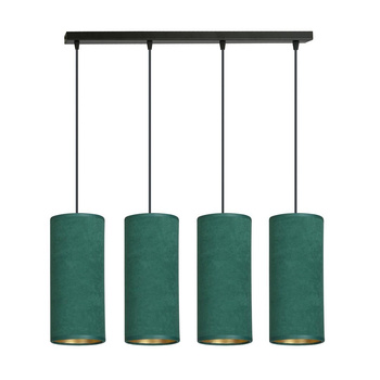 Lampa tuby na listwie 65cm 4x10W zielony/złoty 1058/4 4