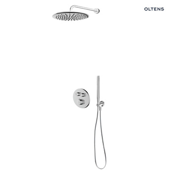 Zestaw Oltens Onega bateria podtynkowa z deszczownicą 30 cm Sondera i kompletem prysznicowym Ume chrom 36617100