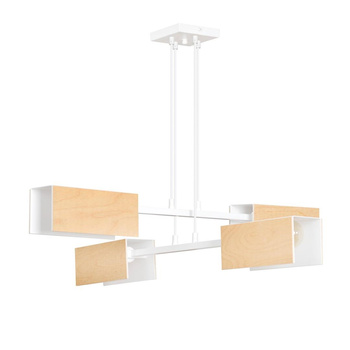 Lampa regulowana cztery źródła światła 60W E27 biały 617/4 ZAPER 4