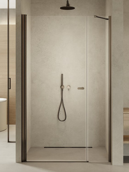 Drzwi wnękowe 120x195 – Gunmetal, szkło 6 mm (D-0951A) | New Trendy